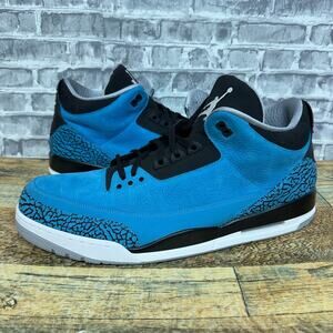 Nike Air Jordan Retro 3 Powder Blue Black White 136064-406 Mens Size 18 New Rare